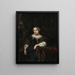 Portrait einer Dame (Kasuskonflikt) - Nicolaes Maes — gerahmtes Bild an der Wand