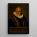 Portrait von Henricus van Zijl 1545-1627 - Nicolaes van Borculo — gerahmtes Bild an der Wand