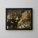 Selbstporträt mit der Familie - Nicolaes van Helt Stockade — gerahmtes Bild an der Wand