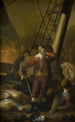 Christian IV an Bord seines Flaggschiffs die Trinität - Nicolai Abildgaard — Ansicht des Kunstwerks