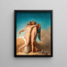 Cupidon und Psyche küssen sich - Nicolai Abildgaard — gerahmtes Bild an der Wand