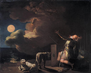Nicolai Abildgaard - Fingal Sees the Ghosts of his Forefathers by Moonlight.webp