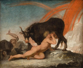 Ymir tétant la vache Audhumla - Nicolai Abildgaard — Ansicht des Kunstwerks