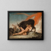 Ymir tétant la vache Audhumla - Nicolai Abildgaard — gerahmtes Bild an der Wand