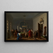 Die Billardzimmer - Nicolas-Antoine Taunay — gerahmtes Bild an der Wand