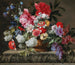 Stillleben mit Rosen, Tulpen, Anemonen, Fliederzweigen, Schneeball und Büschen - Nicolas Baudesson — Ansicht des Kunstwerks