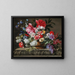 Stillleben mit Rosen, Tulpen, Anemonen, Fliederzweigen, Schneeball und Büschen - Nicolas Baudesson — gerahmtes Bild an der Wand