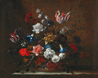 Blumen in einem Korb - Nicolas Baudesson — Ansicht des Kunstwerks