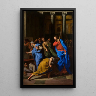 Nicolas Colombel - Christ Expelling the MoneyChangers from the Temple.webp