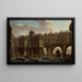 Das Wettrennen der Matrosen zwischen der Pont Notre-Dame und der Pont au Change - Nicolas Jean-Baptiste Raguenet — gerahmtes Bild an der Wand