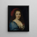 Porträt mutmaßlich von Armande Béjart um 1640-1700 Schauspielerin - Nicolas Mignard — gerahmtes Bild an der Wand