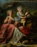 Madame Langlois de Falaise und ihre Tochter die Gräfin von Mo de Sons - Nicolas Pérsevál — Ansicht des Kunstwerks