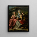 Madame Langlois de Falaise und ihre Tochter die Gräfin von Mo de Sons - Nicolas Pérsevál — gerahmtes Bild an der Wand