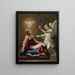 Verkündigung - Nicolas Poussin — gerahmtes Bild an der Wand