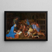 L'Anbetung der Hirten - Nicolas Poussin — gerahmtes Bild an der Wand