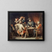Kartenspiel - Nicolas Toussaint Charlet — gerahmtes Bild an der Wand