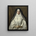 Elizabeth Throckmorton, Äbtissin des Ordens der Englischen Augustinerinnen - Nicolas de Largillière — gerahmtes Bild an der Wand