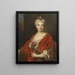 Portrait von Marguerite Élisabeth De Largillière 1701-1756 Die Tochter des Künstlers - Nicolas de Largillière — gerahmtes Bild an der Wand