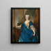 Portrait der Baronin von Besenval - Nicolas de Largillière — gerahmtes Bild an der Wand