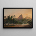 Ansicht von Rio de Janeiro vom Stadtteil Cosme Velho - Nicolau Antonio Facchinetti — gerahmtes Bild an der Wand