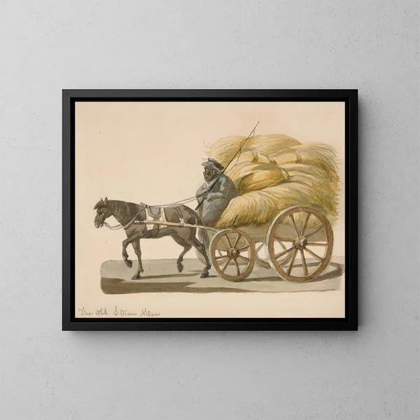 L'ancien homme de paille - Nicolino Calyo — gerahmtes Bild an der Wand