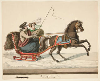 Die Schlittenfahrt - Nicolino Calyo — Ansicht des Kunstwerks