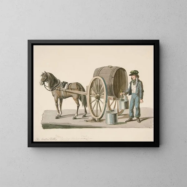 Der Frühlingswasserwagen - Nicolino Calyo — gerahmtes Bild an der Wand