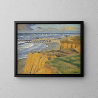 Niels Bjerre - Bovbjerg at sunset Autumn.webp