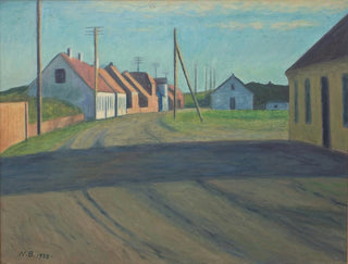 Niels Bjerre - Road in a small town Strande.webp
