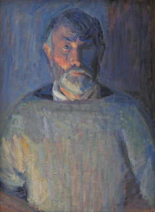 Niels Larsen Stevns - Portrait of the Artist Lamplight.webp