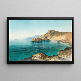 Nikolai Dimitrievich Prokofieff - A view of the coast of Portofino.webp