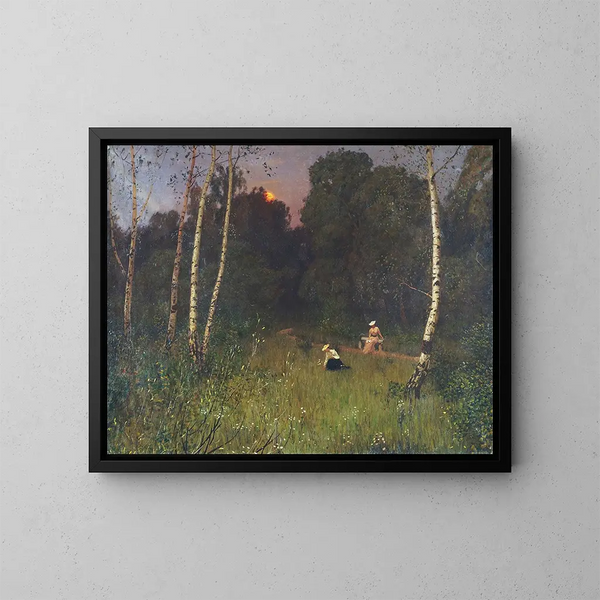 Crépuscule - Nikolai Nikanorovich Dubovskoy — gerahmtes Bild an der Wand