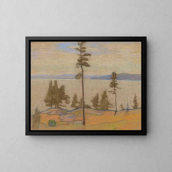 Landschaft von Saaremaa - Nikolai Triik — gerahmtes Bild an der Wand