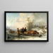 Bauern von Sorunda auf dem Weg nach Stockholm - Nils Andersson — gerahmtes Bild an der Wand