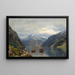 Fjord-Landschaft - Nils Bjørnsen Møller — gerahmtes Bild an der Wand