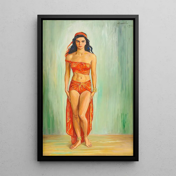 Cissi Olsson in Anitra in Peer Gynt - Nils Dardel — gerahmtes Bild an der Wand