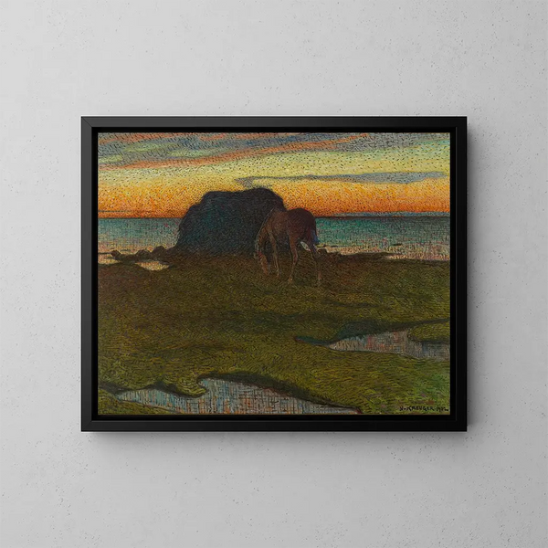 Nähe des Algenhaufens - Nils Kreuger — gerahmtes Bild an der Wand