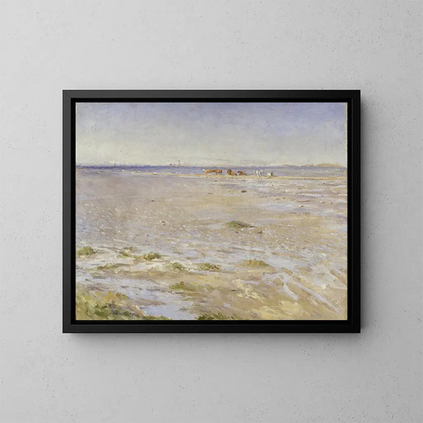 Motiv einer Küstenszene von Varberg - Nils Kreuger — gerahmtes Bild an der Wand