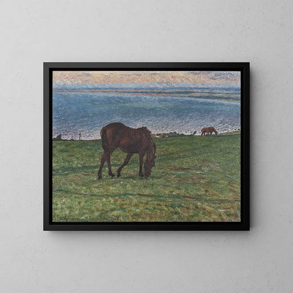Abend im August - Nils Kreuger — gerahmtes Bild an der Wand