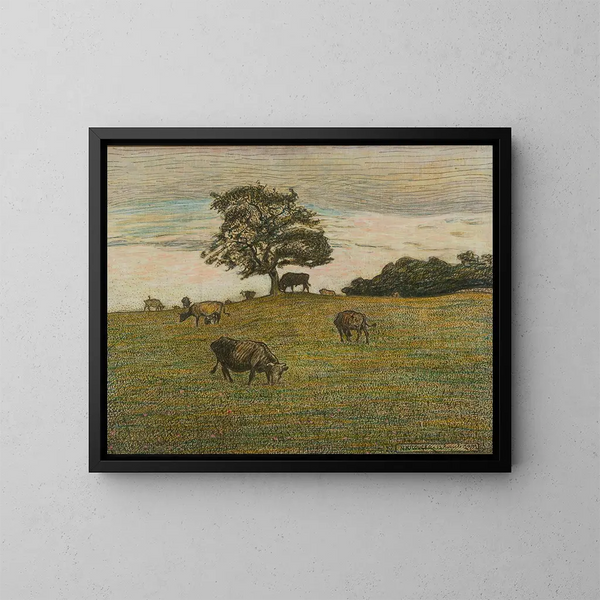 Erde in der Ferne - Nils Kreuger — gerahmtes Bild an der Wand