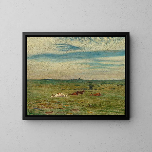 Sieste sur la terre - Nils Kreuger — gerahmtes Bild an der Wand