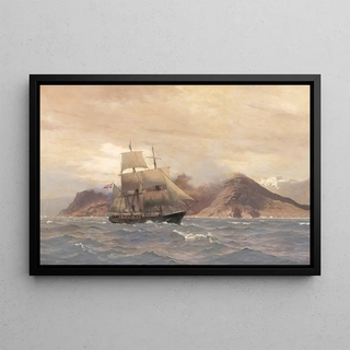 Nils Severin Lynge Hansteen - A ship at sea.webp
