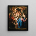 Der Christus im Gebet auf dem Ölberg - Noël Coypel — gerahmtes Bild an der Wand