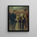 Sir George Broadbridge Lord-Maire de Londres schüttelt M. Raymond Laurent, Präsident des Gemeinderats, die Hand - Noël Dorville — gerahmtes Bild an der Wand