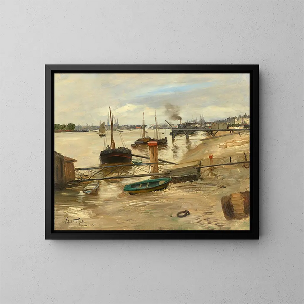 Le port de Bordeaux - Norbert Goeneutte — gerahmtes Bild an der Wand