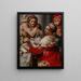 Die Heilige Familie mit Johannes dem Täufer - Nosadella Giovanni Francesco Bezzi — gerahmtes Bild an der Wand