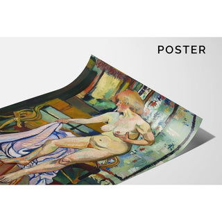 Nu à la Draperie - Suzanne Valadon | Reproduction Tableau Décoration murale affiche copie