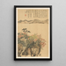 Landschaft - Nukina Kaioku — gerahmtes Bild an der Wand