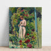 Reproduktion des Gemäldes Nymphe aux Fleurs (Nackt in der Draperie, im Garten) - Maurice Denis