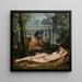 Nymphe und Satyr - Adolphe-Alexandre Lesrel — gerahmtes Bild an der Wand